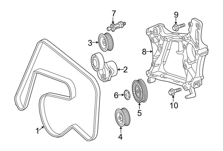 Mercedes Serpentine Belt Idler Pulley 6512000270